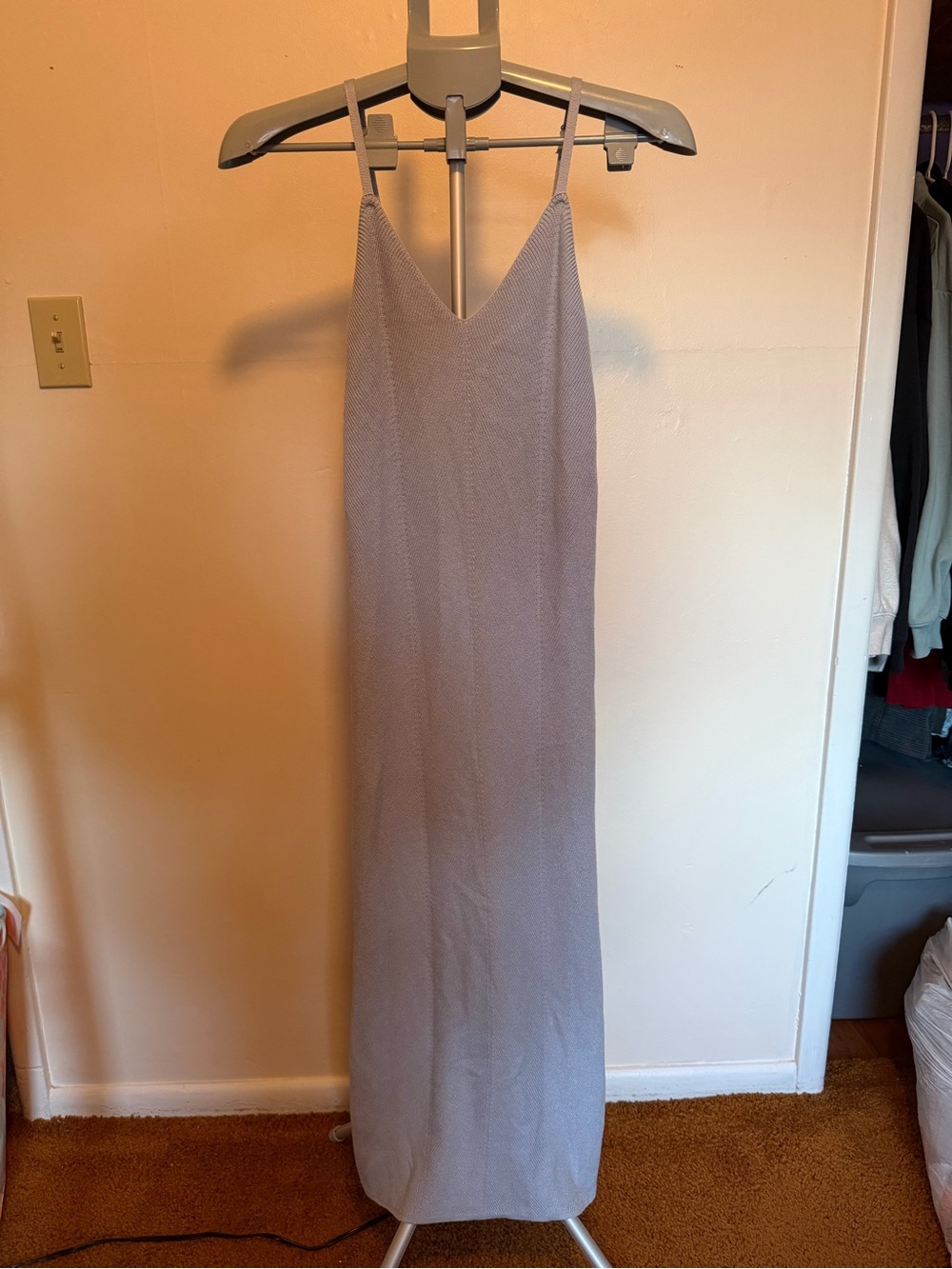 NWT Sweater/Crochet Maxi Dress (size Small)